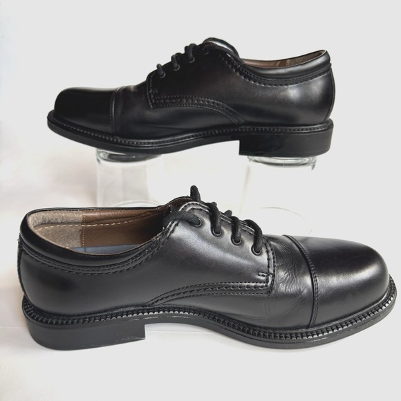 Dockers Oxford Dress Shoe Mens US 10 W Gordon EU 41.5 Leather Cap Toe Lace Up - Picture 2 of 9